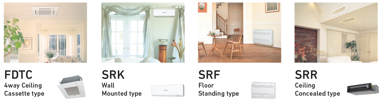 Các kiểu dàn lạnh kết nối với dàn nóng scm45zs-s